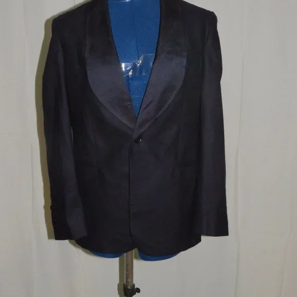 Ralph Lauren Purple Label Women Dark Blue Shawl Collar Tuxedo Jacket 0 NWT